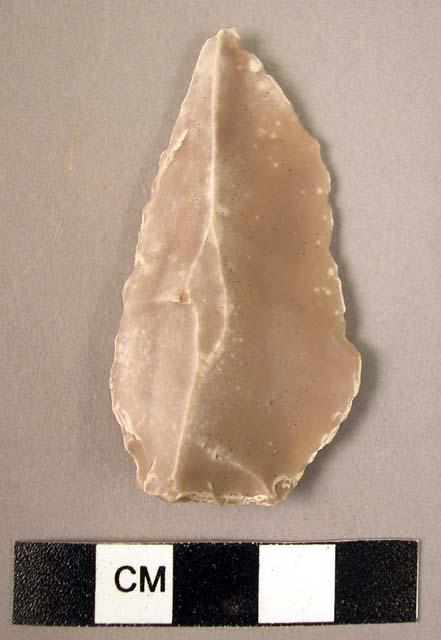 Flint point - leaf-shaped blade with faceted butt