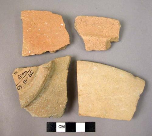 22 miscellaneous red ware sherds - unclassified