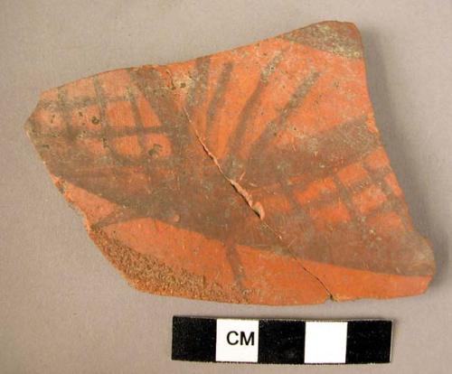 3 potsherds - black on red (A1)