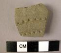 Potsherd - gray ware, moulded