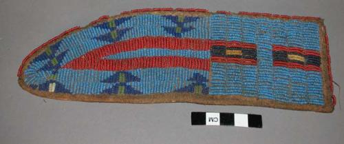 Sioux beaded knife sheath.