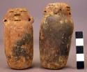 Ceramic, miniature human effigy jars