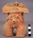 Pottery female figurine