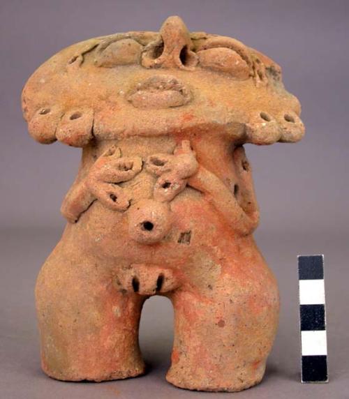 Pottery female figurine