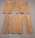 Grass skirt (2 pieces) - each piece about 1' long by 1 1/2' wide