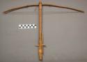 Bamboo dart or stone-shooting crossbow