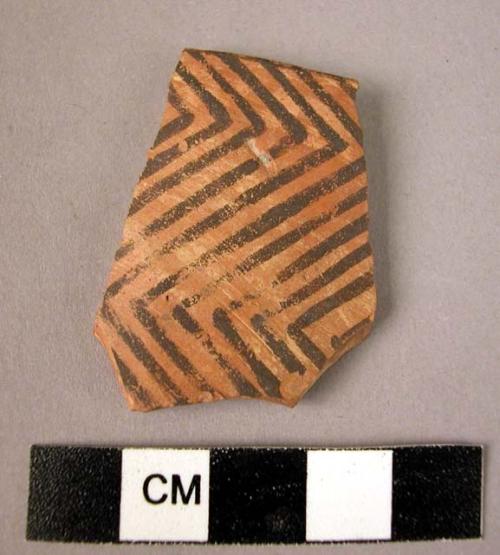 Rim potsherd - painted on light (A3)