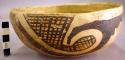Jeddito black-on-yellow pottery bowl