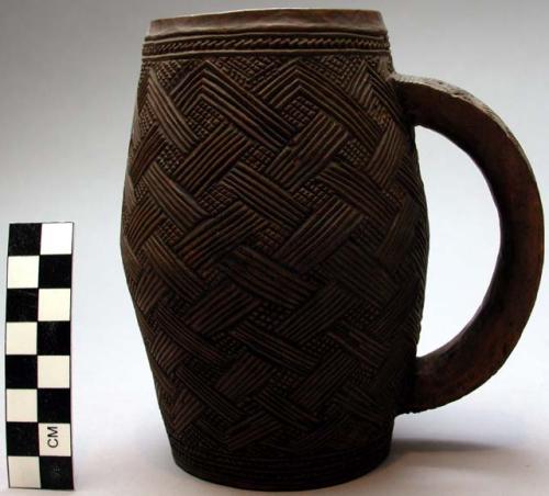 Cup - carved wood