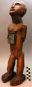 Carved wooden male figure