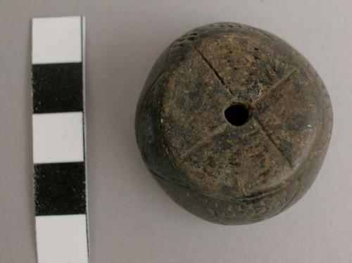 Clay spindle whorl