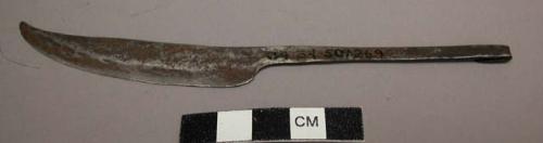 Circumcision knife from men's bush school (iron)