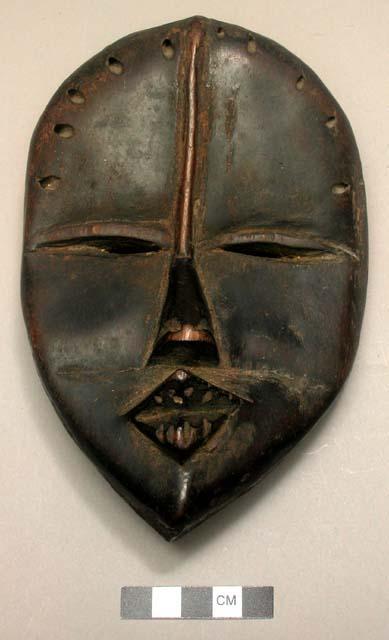 Wooden face mask.