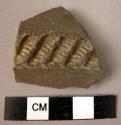 Potsherd - gray ware, incised and relief