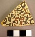 Ceramic, sherd, body sherd, polychrome