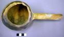 Ladle, polacca polychrome style c. int: curvilinear design; ext: slipped, no des