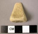 Piece of pyramidal baked clay