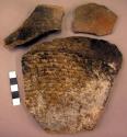 Body sherds from plain olla