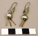 Pair of dangling earrings