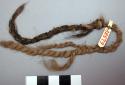 String of twisted and braided hair (buffalo?)