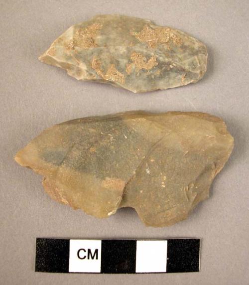 2 flint burins, type A 11