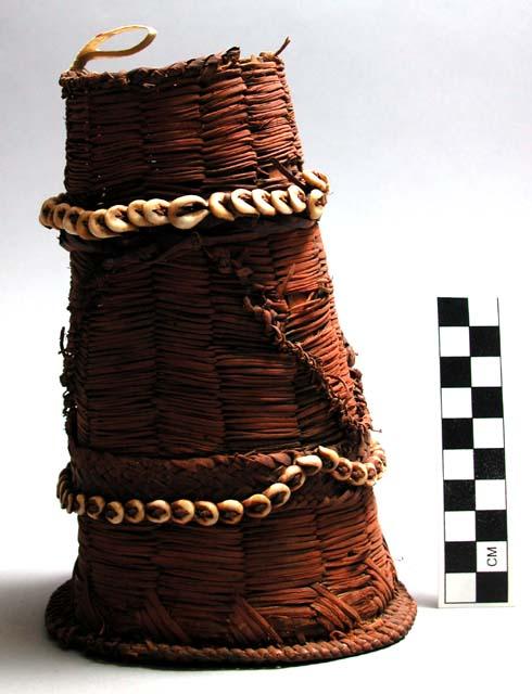 Basket for hair - adorned with shell