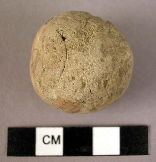 Sphere of burned clay