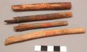 Fragments of spear shafts