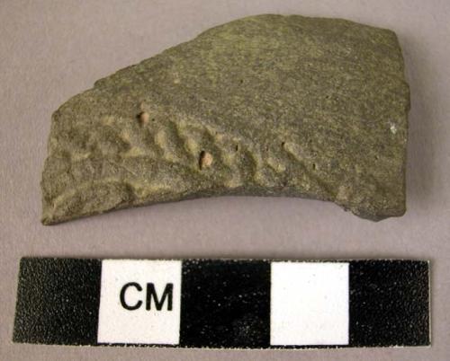 Potsherd -gray moulded