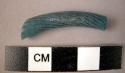 Glass bangle fragment - blue