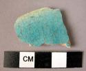 Rim potsherd - blue glaze