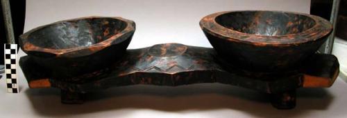 Two bowls on stand