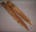 Babate or digari (latter term from amhara); 2 pcs. 24" l.  Mainstay supports fla