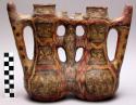 Polychrome pottery vessel