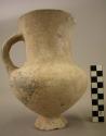 Pitcher-shaped vessel, with one handle