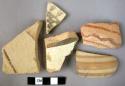 Ceramic rim and body sherds, assorted painted ware