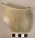 3 rim potsherds - gray ware