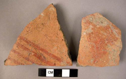 2 body sherds of Hajji Firuz painted pottery