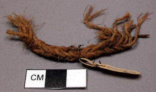 Fragment of large braided cord