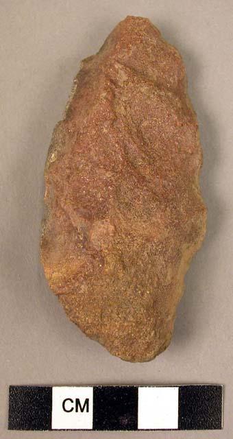 Silicified sandstone bifacially worked point, leaf-shaped - 3 1/4"