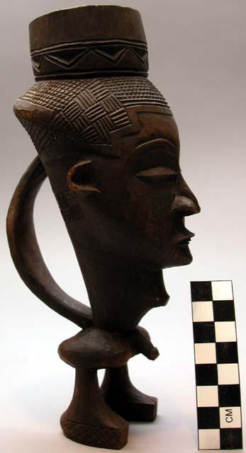 Cup - carved human figure