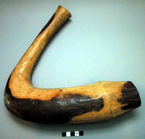 Wooden pestle for making corn meal