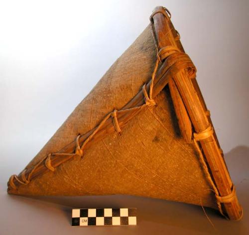 Cone shaped bark basket