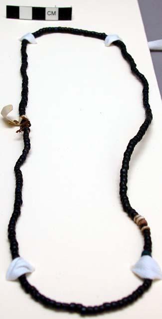 Necklace - dark blue beads