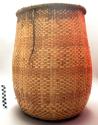 Large basket for grain - wicker weave, dung-lined ("kisobane")