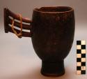 Wooden ceremonial drinking cup, not used in ordinary home life