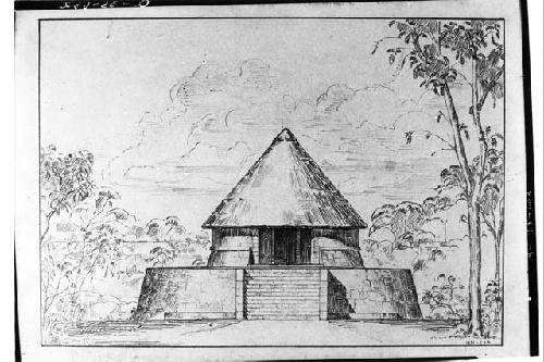 Casa Redonda - restoration drawing