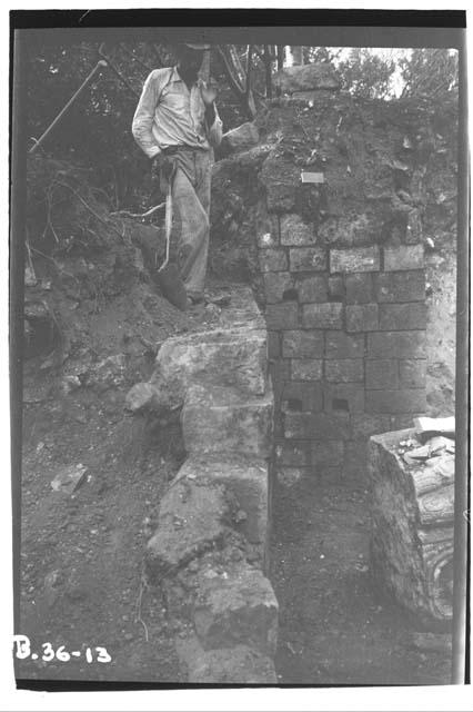 Excavation of south room, Structure 22