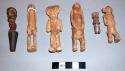 Six carved human figures from basket 11-46-50/83148
