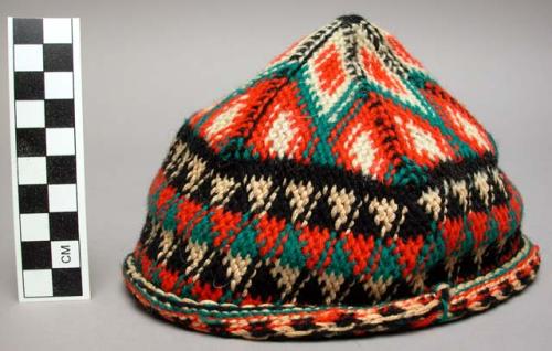 Knitted woolen cap